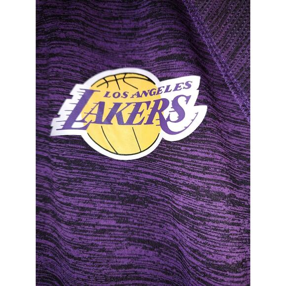Los Angeles Lakers Purple zip pullover long sleeve size Medium Unisex - Picture 7 of 10